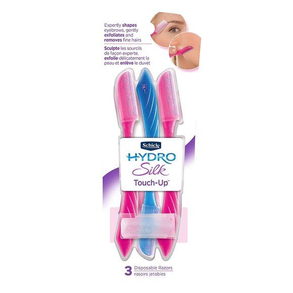 Schick Hydro Silk Touch-Up Exfoliating Dermaplaning Tool Face & Eyebrow Razor - Picture 1 of 10